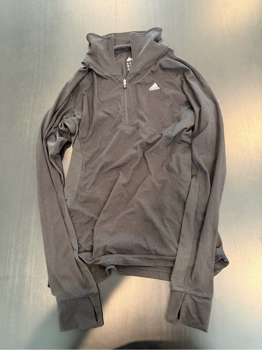 adidas Black Women's Half-Zip Athletic Jacket